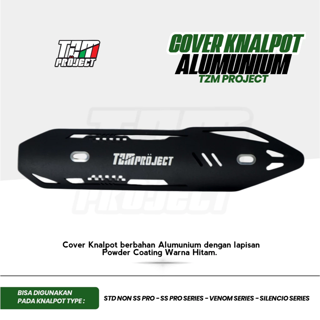 COVER KNALPOT ALUMUNIUM TZM PROJECT/AP 1 RACING